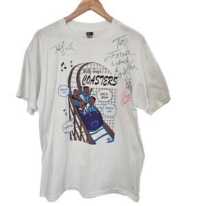 Vintage The Coasters Tshirt Mens XL Graphic Tee Yakety Yak 90s Music Autographed